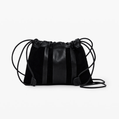 Bolso bandolera de piel con soporte para teléfono de Desigual en color negro