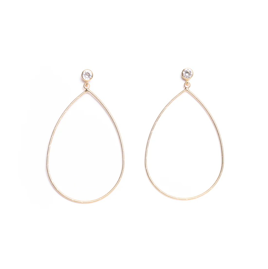 Verve Jewelry Besáme Gold Plated Hoop Earrings