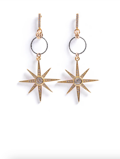 Verve Jewelry Lyric 18k Filled Star Earrings