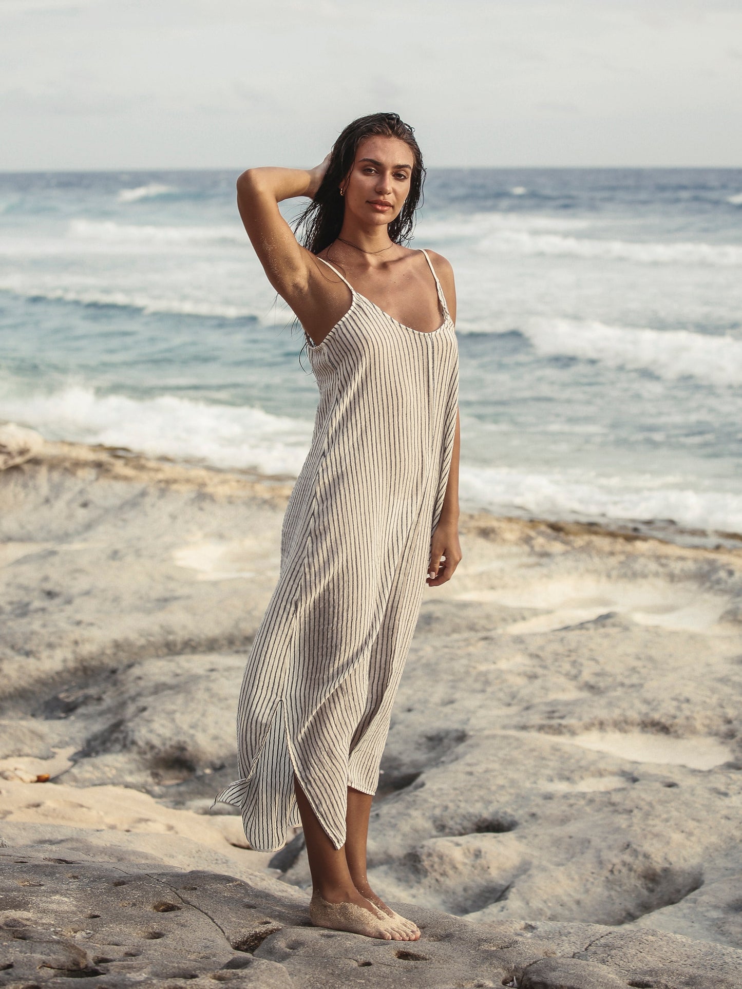 Yaz Dress - Black Stripes. Website exclusive · Ships direct!