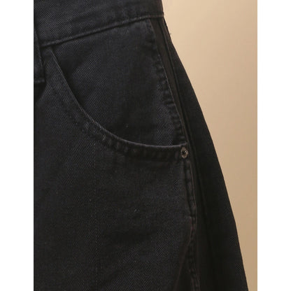 PRE-ORDER Mid Rise Wide Leg Barrel Denim Pants in Black - Jaunts Boutique 