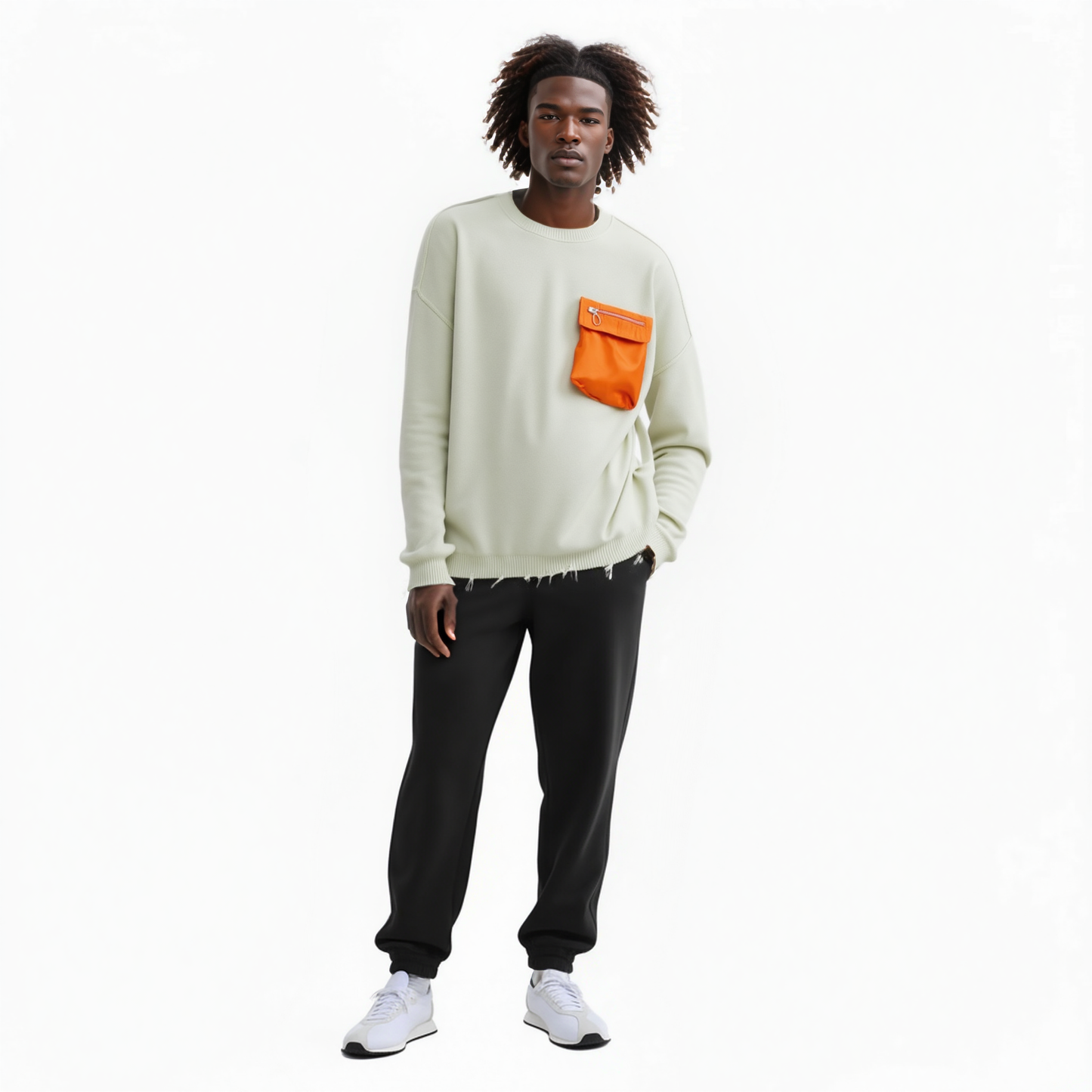 Homme Oversize Sweater in Green