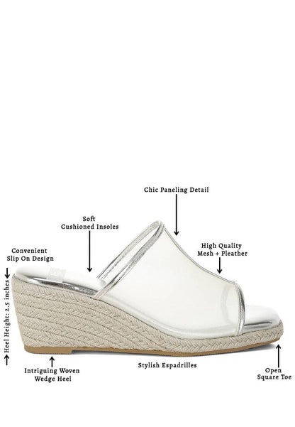 Seraphine Breathable Mesh Slip-On Wedges