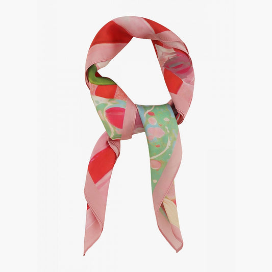 Floral Statement Square Scarf Multi Color