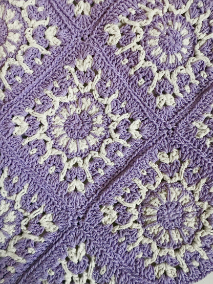 Lavender Macrame Shoulder Bag