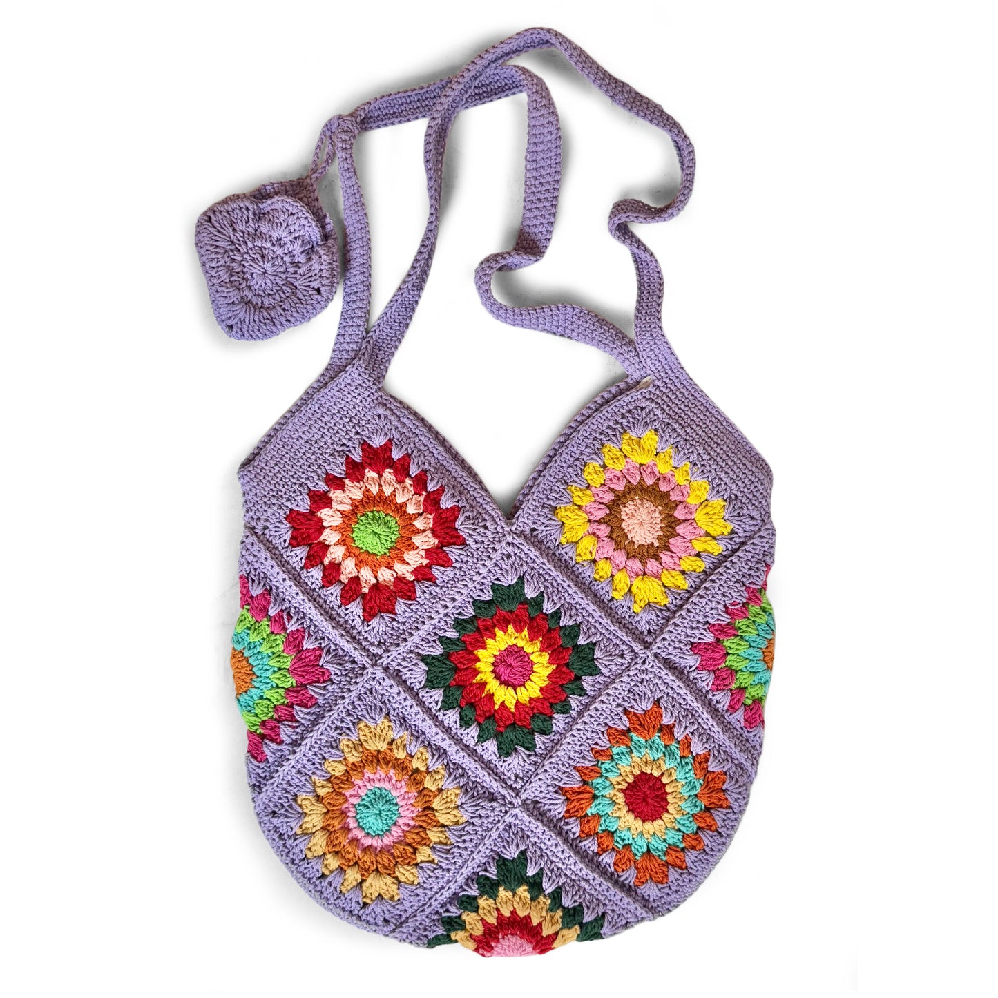 Multi Color Macrame Shoulder Bag