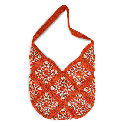 Orange Macrame Shoulder Bag