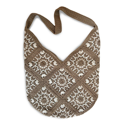 Taupe Macrame Shoulder  Bag