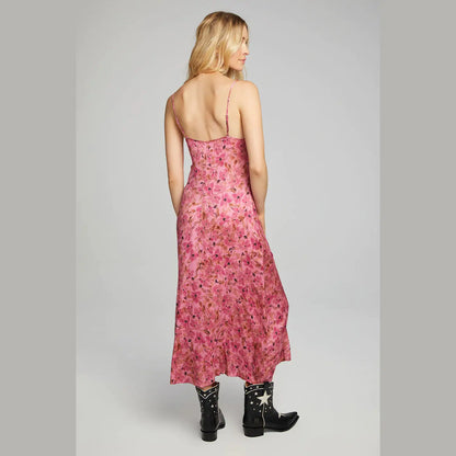 Saltwater Luxe SHARICE Hot Pink Midi Tank Dress